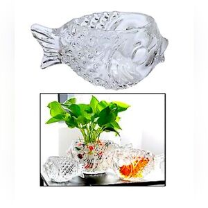 Fish Shaped Cocktail Glassware Ornament Glass Cup Glasses Clear Drinks,